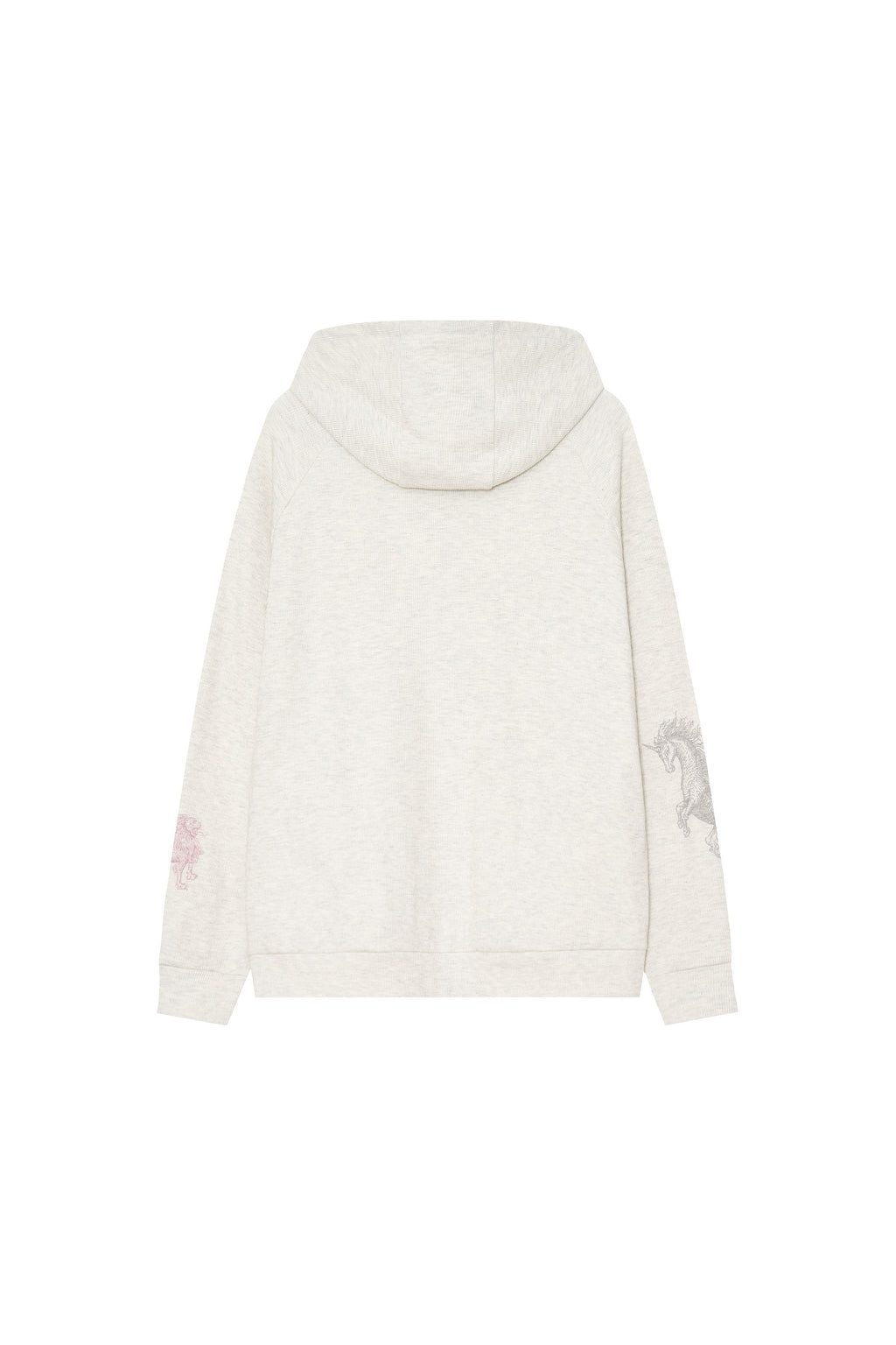 TAROT WAFFLE ZIP-UP HOODIE (IVORY)
