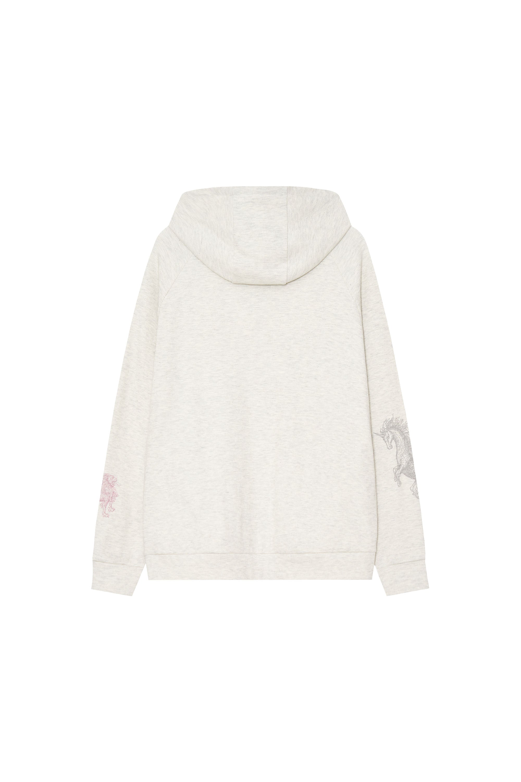 TAROT WAFFLE ZIP-UP HOODIE (IVORY)