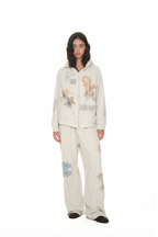 TAROT WAFFLE ZIP-UP HOODIE (IVORY)