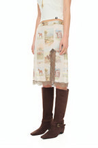 VINTAGE RANCH LACE MIDI SKIRT