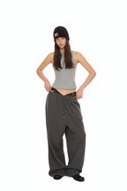 WAFFLE TANK TOP (GREY)