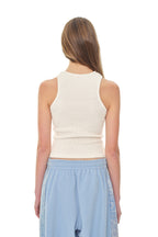 WAFFLE TANK TOP (IVORY)