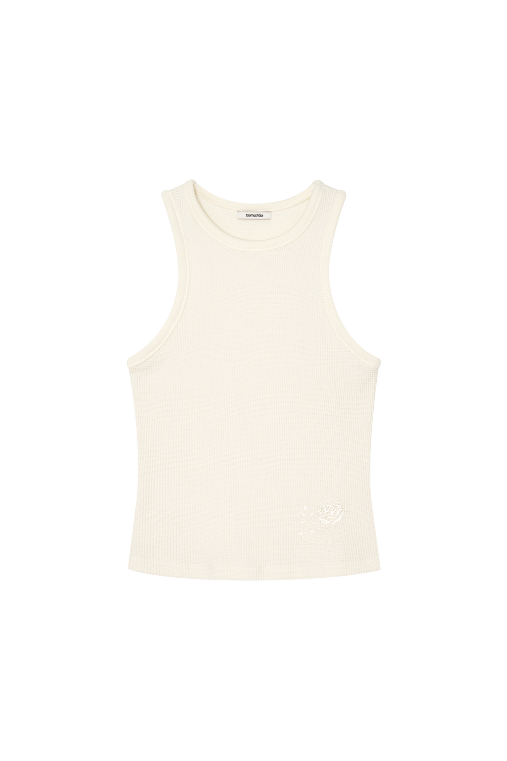 WAFFLE TANK TOP (IVORY)