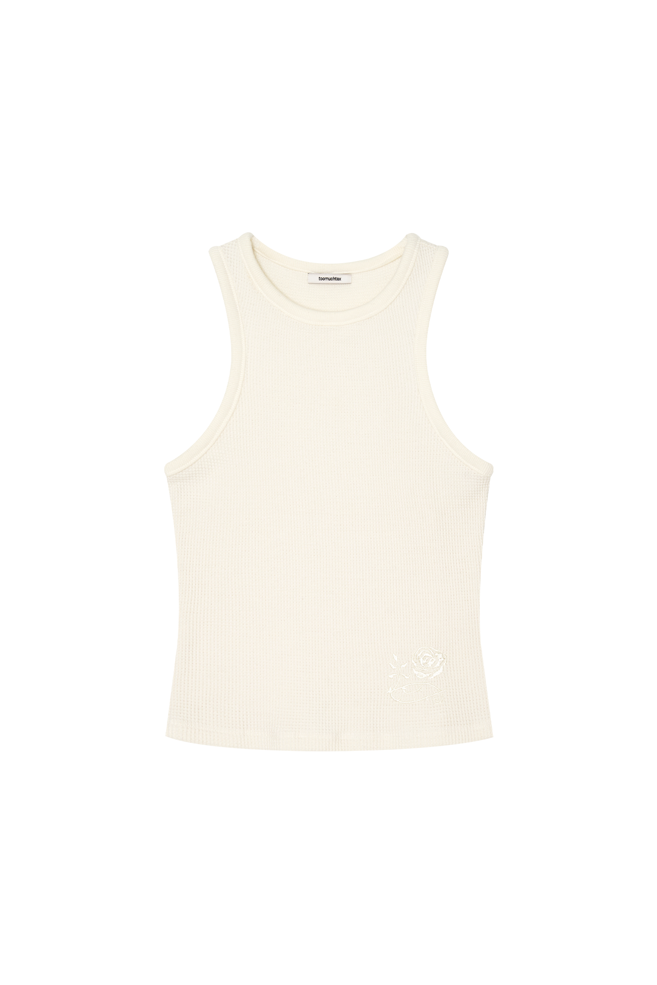 WAFFLE TANK TOP (IVORY)