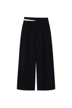 WAIST CUT-OUT PANTS (BLACK)