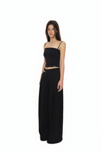 WAIST CUT-OUT PANTS (BLACK)