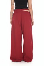WAIST CUT-OUT PANTS (RED)
