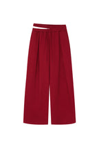 WAIST CUT-OUT PANTS (RED)