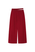 WAIST CUT-OUT PANTS (RED)