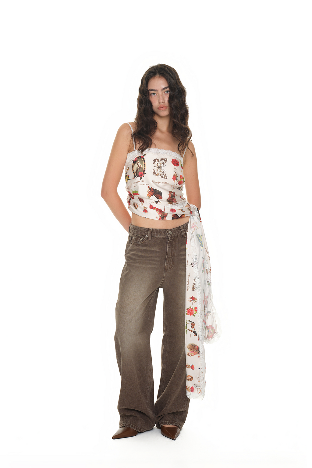 WESTERN ARCHIVE LACE LONG SCARF
