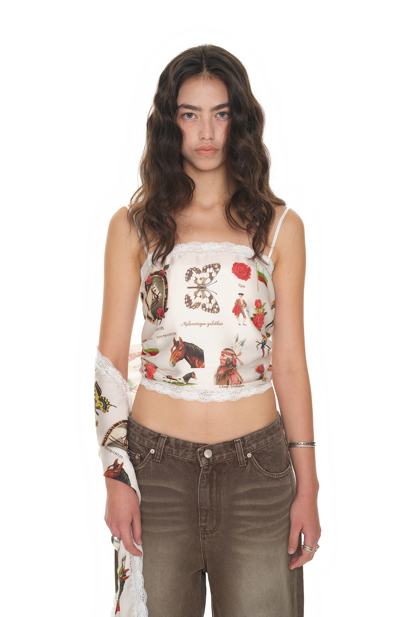 WESTERN ARCHIVE LACE LONG SCARF