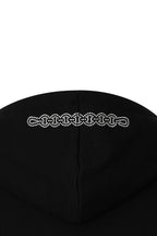 WESTERN HOTFIX ZIP-UP HOODIE (BLACK)