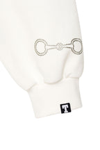 WESTERN HOTFIX ZIP-UP HOODIE (WHITE)