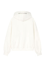 WESTERN HOTFIX ZIP-UP HOODIE (WHITE)