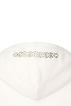 WESTERN HOTFIX ZIP-UP HOODIE (WHITE)