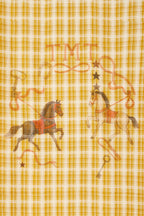 WESTERN PLAID OVERSIZED SHIRT (YELLOW)
