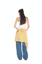 WESTERN PLAID OVERSIZED SHIRT (YELLOW)