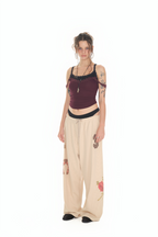 WESTERN WAFFLE PANTS (BEIGE)
