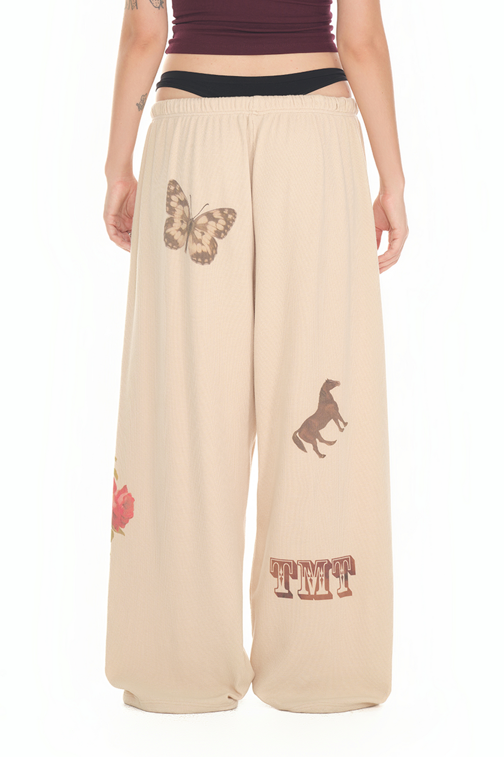 WESTERN WAFFLE PANTS (BEIGE)