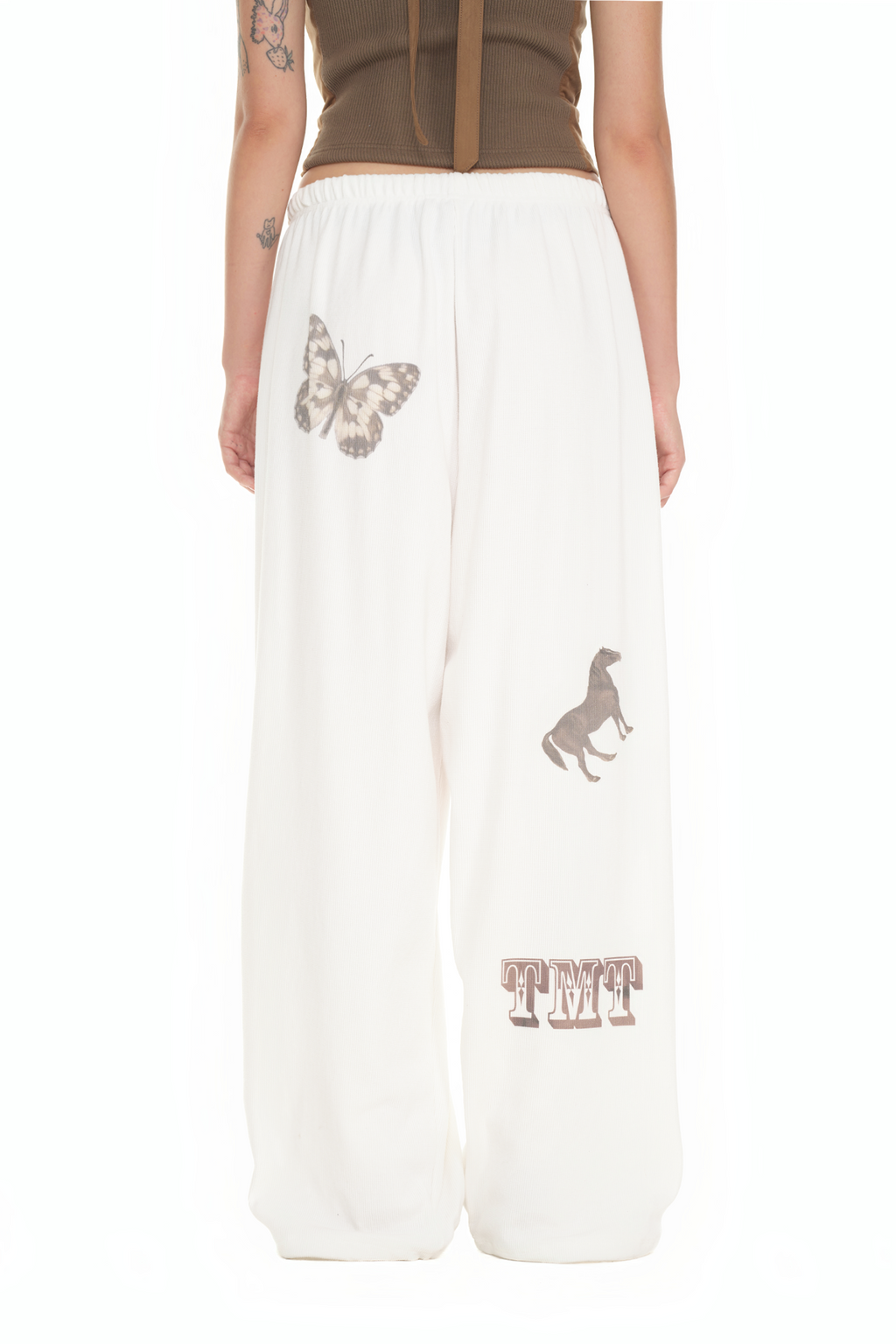 WESTERN WAFFLE PANTS (WHITE)