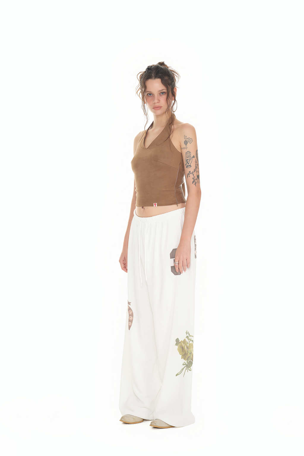 WESTERN WAFFLE PANTS (WHITE)