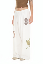 WESTERN WAFFLE PANTS (WHITE)