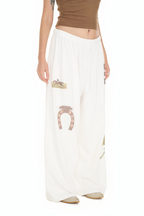 WESTERN WAFFLE PANTS (WHITE)
