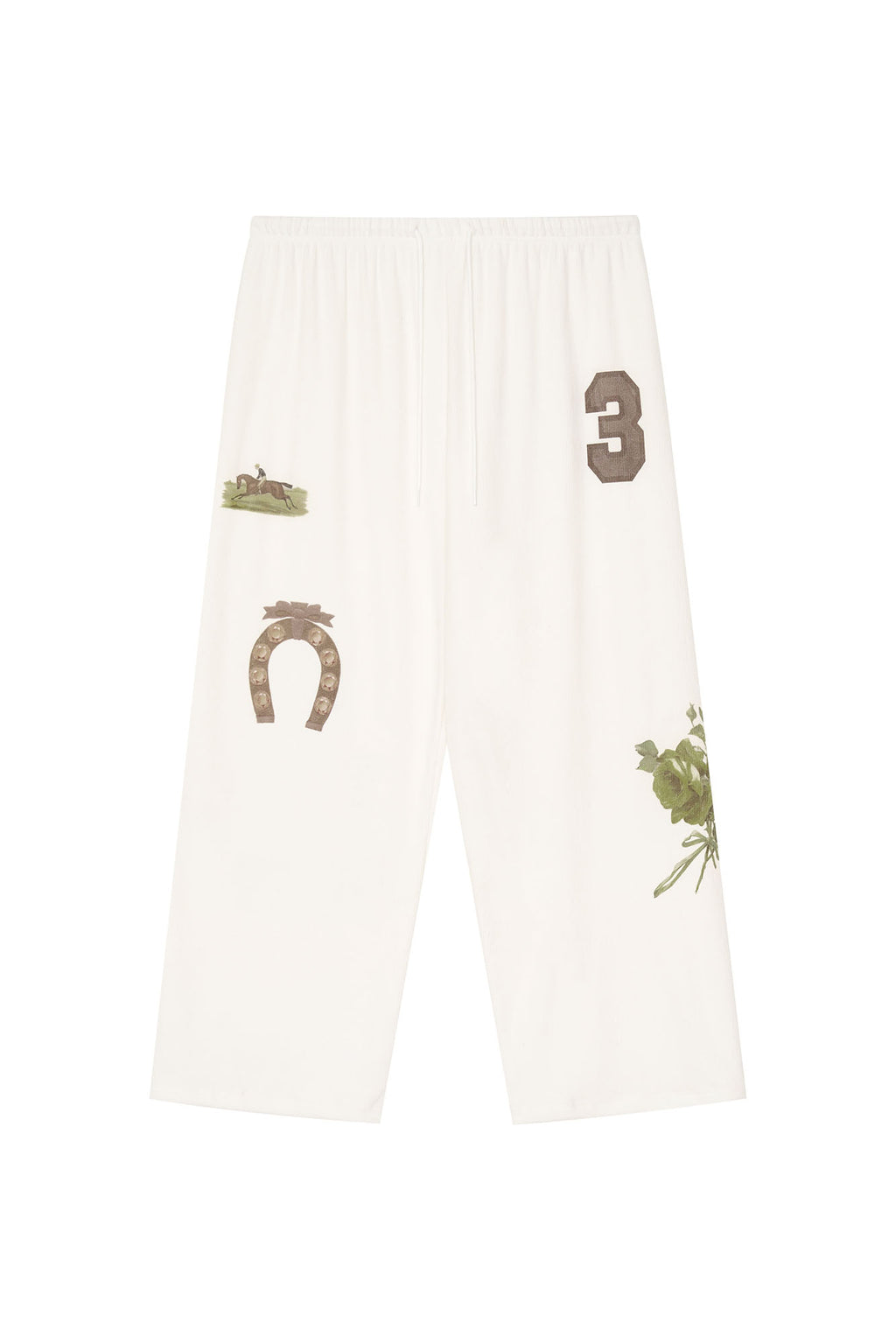 WESTERN WAFFLE PANTS (WHITE)