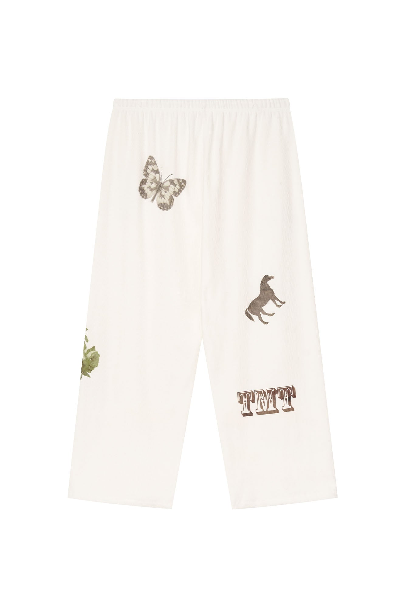 WESTERN WAFFLE PANTS (WHITE)