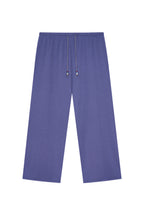 WOOD BEAD WAFFLE PANTS (BLUE)