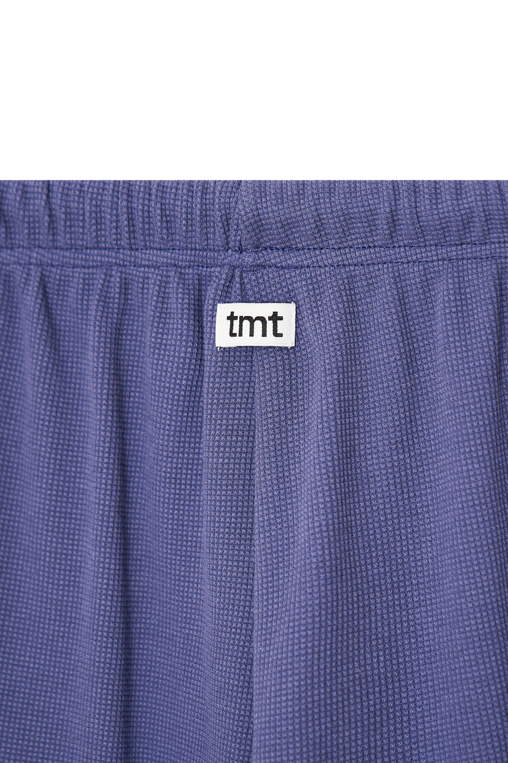 WOOD BEAD WAFFLE PANTS (BLUE)