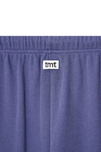 WOOD BEAD WAFFLE PANTS (BLUE)