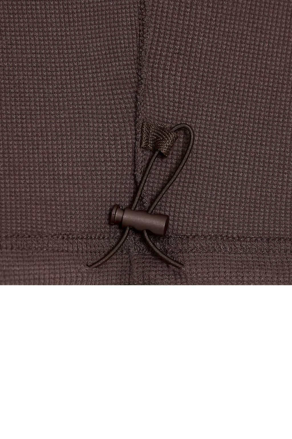 WOOD BEAD WAFFLE PANTS (BROWN)