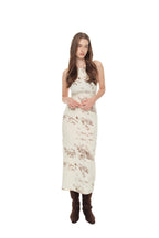 ZEBRA JERSEY MAXI DRESS (IVORY)