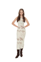 ZEBRA JERSEY MAXI DRESS (IVORY)