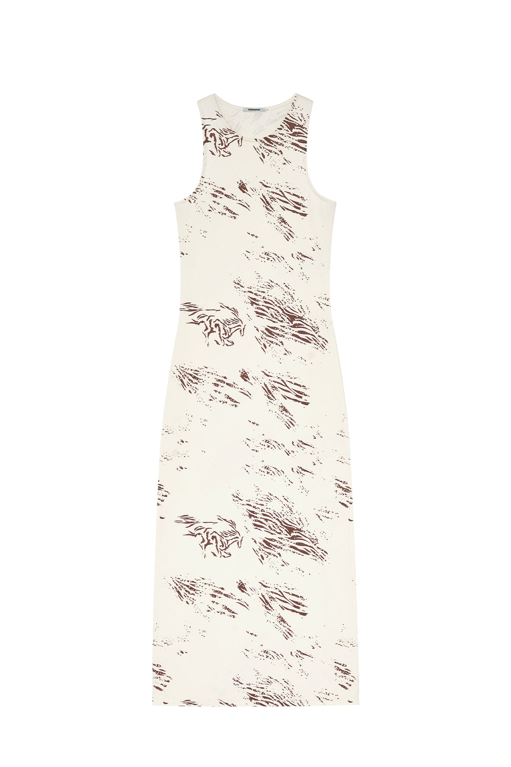 ZEBRA JERSEY MAXI DRESS (IVORY)