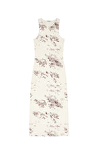 ZEBRA JERSEY MAXI DRESS (IVORY)