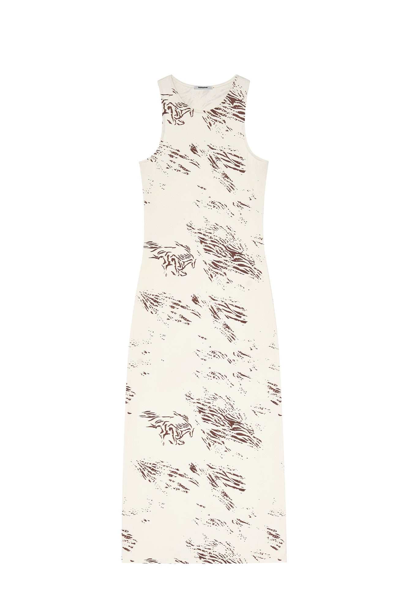 ZEBRA JERSEY MAXI DRESS (IVORY)