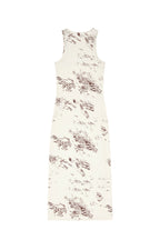 ZEBRA JERSEY MAXI DRESS (IVORY)