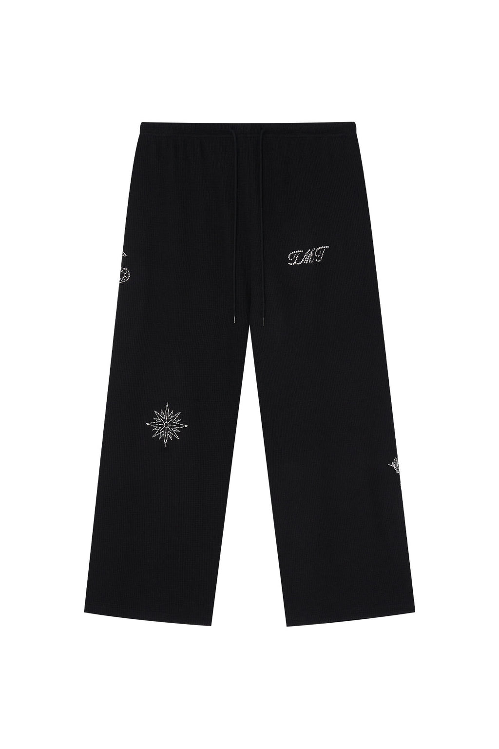 ZODIAC HOTFIX WAFFLE PANTS (BLACK)
