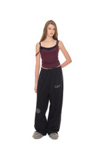 ZODIAC HOTFIX WAFFLE PANTS (BLACK)