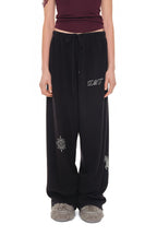 ZODIAC HOTFIX WAFFLE PANTS (BLACK)