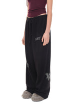 ZODIAC HOTFIX WAFFLE PANTS (BLACK)