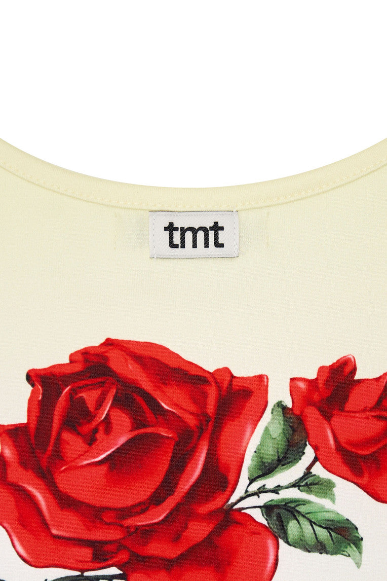 ROSE SLEEVELESS TOP (YELLOW)