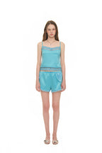 LACE TRIM SLIP CAMISOLE (BLUE)