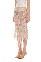 ROSE FLAIR MIDI SKIRT (PINK)