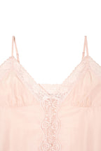 LACE SLIP SLEEVELESS TOP (LIGHT PINK)