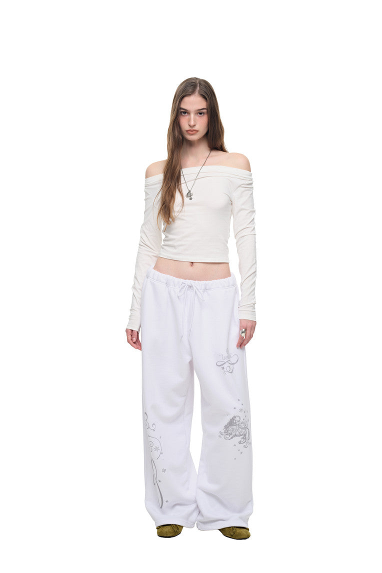ORNAMENT 02 SWEATPANTS (WHITE)