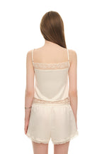 LACE TRIM SLIP CAMISOLE (IVORY)