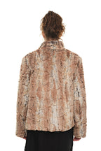 REGULAR FIT FUR JACKET (QUILTED YELLOW) - 8